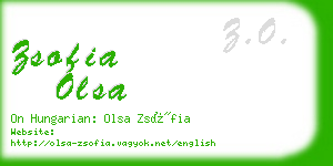 zsofia olsa business card